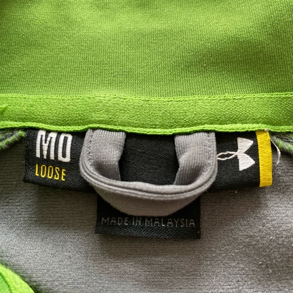 Under Armour full zip Medium MD loose jacket green gray - Picture 5 of 6